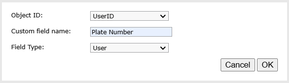 Form with fields and OK, Cancel buttons
