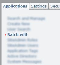 Batch edit" highlighted in menu.