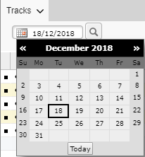 December 2018 calendar view
